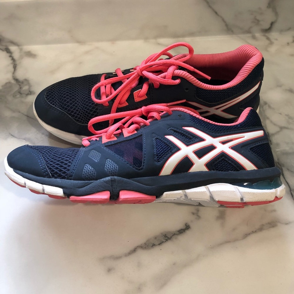 ASICS navy & pink shoes - Picture 2 of 4